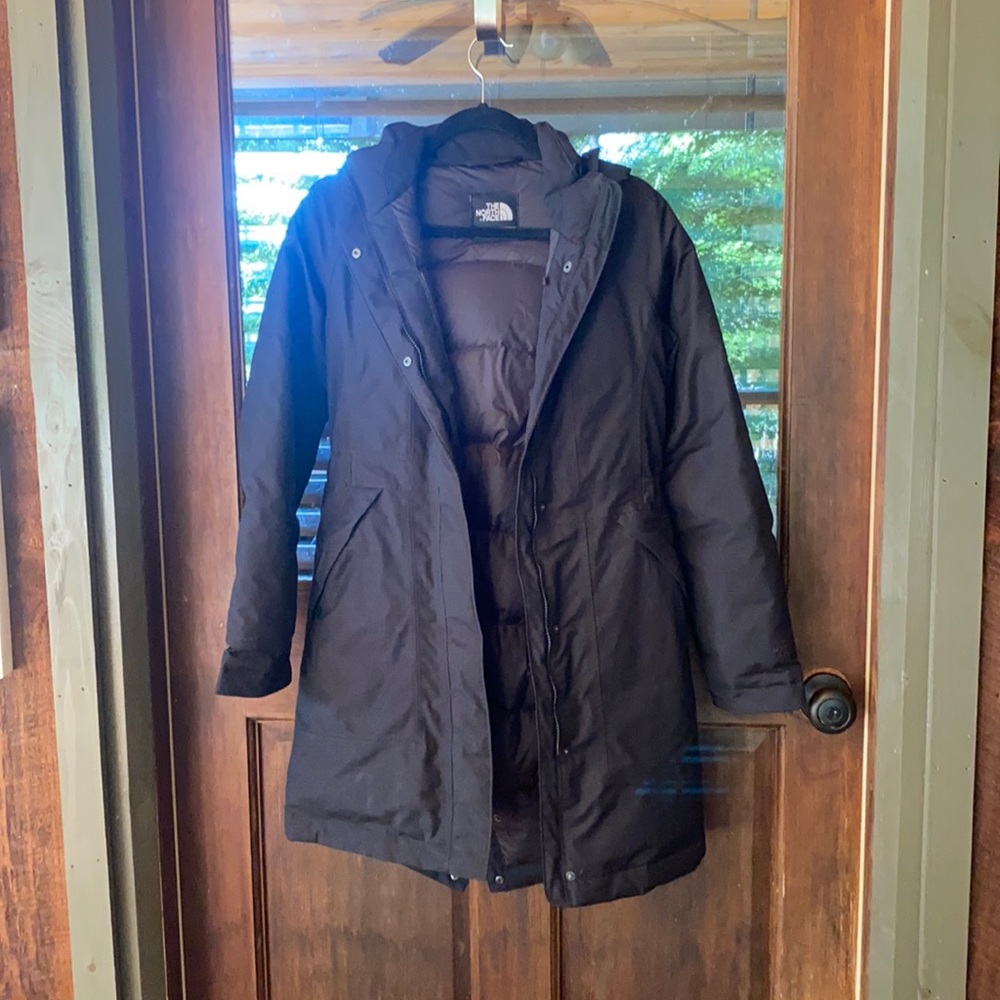 North Face Arctic Waterproof Down Parka Black with Fur